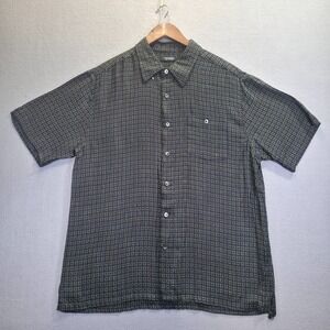 Mondo Di Marco Men's Black Short Sleeve Button Up Shirt Size‎ Large